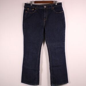 VTG Y2K Levis 515 Jeans Womens 14S Dark Bootcut Western Stretch Denim‎ 35.5x29.5